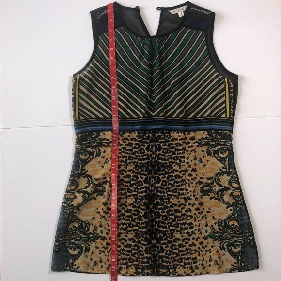 CABI sleeveless mesh tunic top Size XS Multicolor - Picture 7 of 10